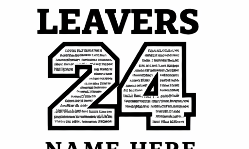 Leavers 24 - Classic Stack hoodie back design
