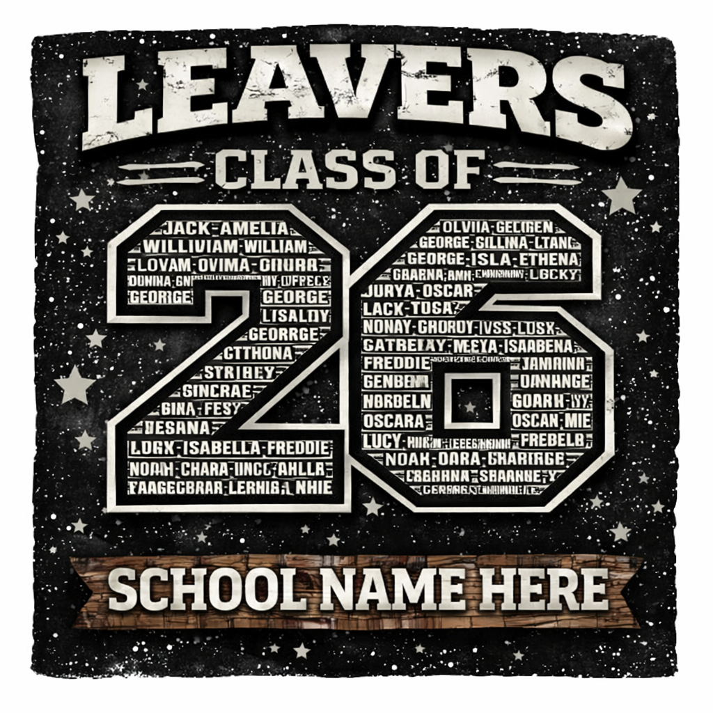 Leavers 26 - Class of Wood hoodie back design